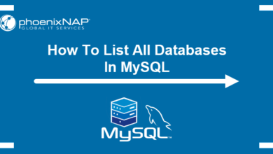 mysql list all databases
